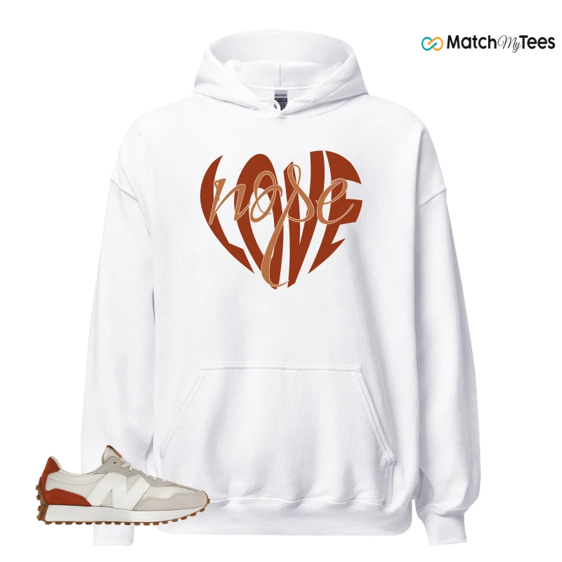 NEW BALANCE 327 SEA SALT RUST OXIDE (WOMEN'S) SNEAKER Matching Tees hoodie