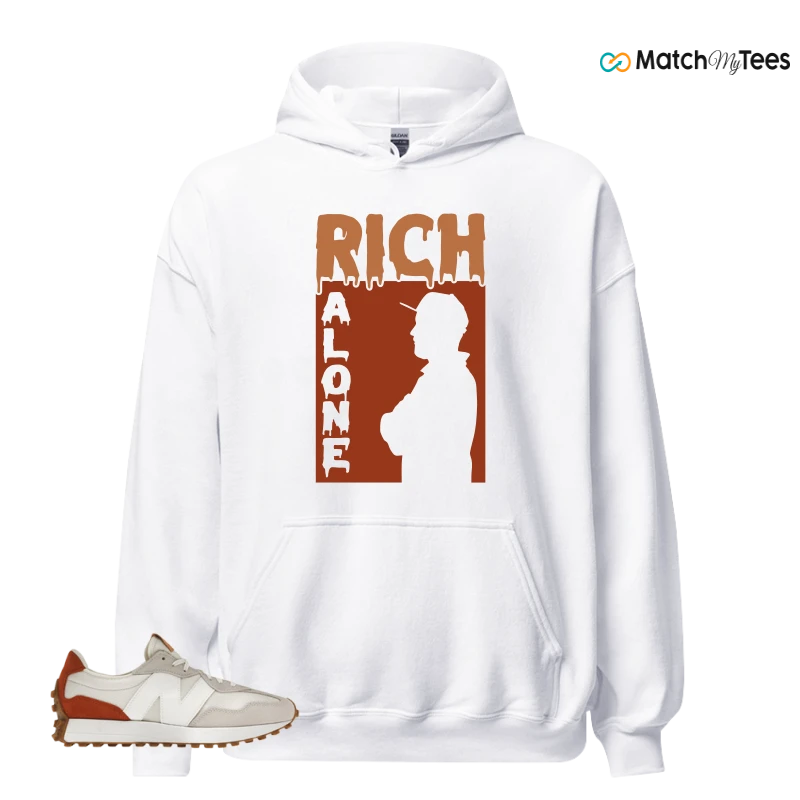 NEW BALANCE 327 SEA SALT RUST OXIDE (WOMEN'S) SNEAKER Matching Tees Hoodie for Men