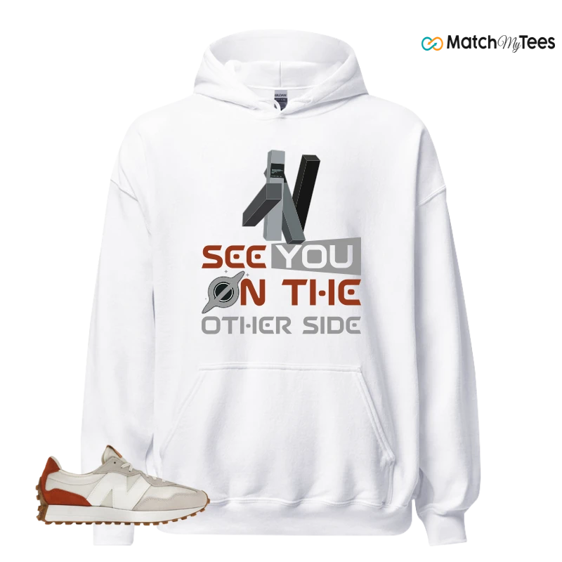 NEW BALANCE 327 SEA SALT RUST OXIDE (WOMEN'S) SNEAKER Matching Tees hoodie