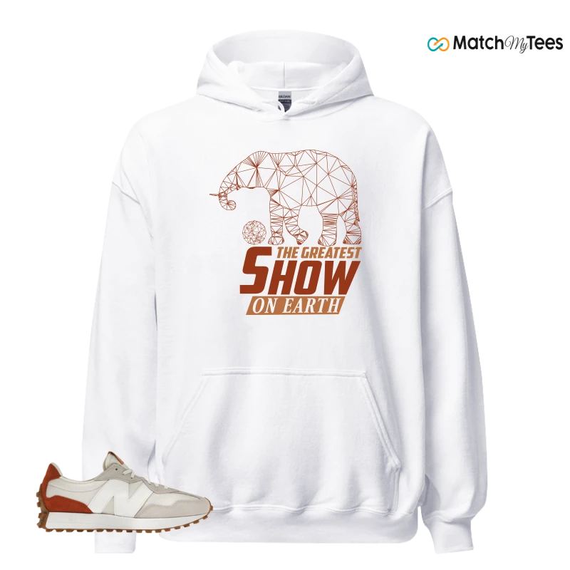 NEW BALANCE 327 SEA SALT RUST OXIDE (WOMEN'S) SNEAKER Matching Tees hoodie