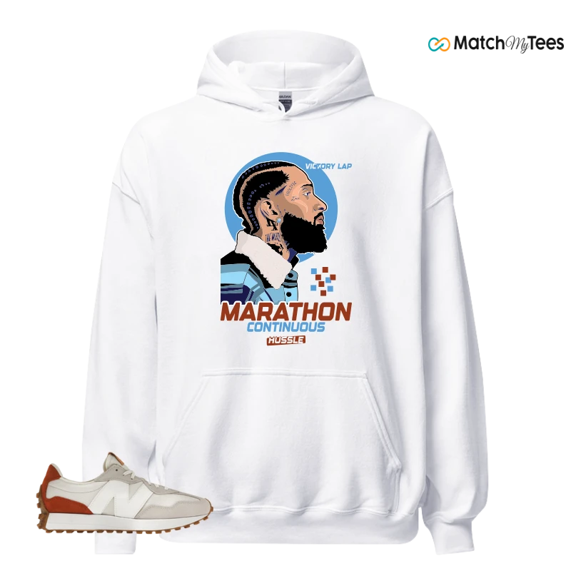 NEW BALANCE 327 SEA SALT RUST OXIDE (WOMEN'S) SNEAKER Matching Tees hoodie