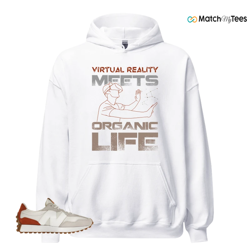 NEW BALANCE 327 SEA SALT RUST OXIDE (WOMEN'S) SNEAKER Matching Tees hoodie