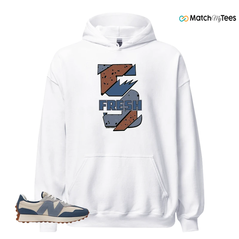 NEW BALANCE 327 VINTAGE INDIGO ARCTIC GREY SNEAKER Matching Tees hoodie
