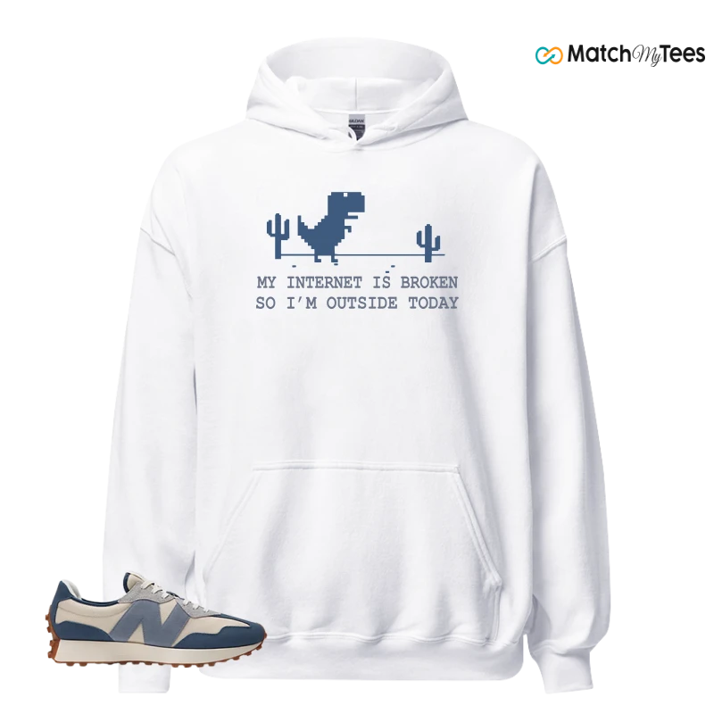 NEW BALANCE 327 VINTAGE INDIGO ARCTIC GREY SNEAKER Matching Tees hoodie