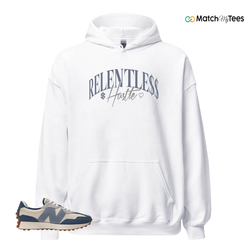 NEW BALANCE 327 VINTAGE INDIGO ARCTIC GREY SNEAKER Matching Tees hoodie