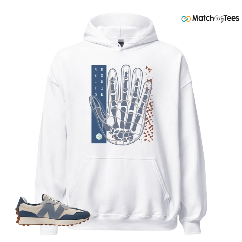 NEW BALANCE 327 VINTAGE INDIGO ARCTIC GREY SNEAKER Matching Tees hoodie