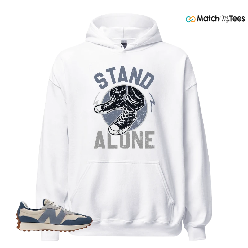 NEW BALANCE 327 VINTAGE INDIGO ARCTIC GREY SNEAKER Matching Tees hoodie