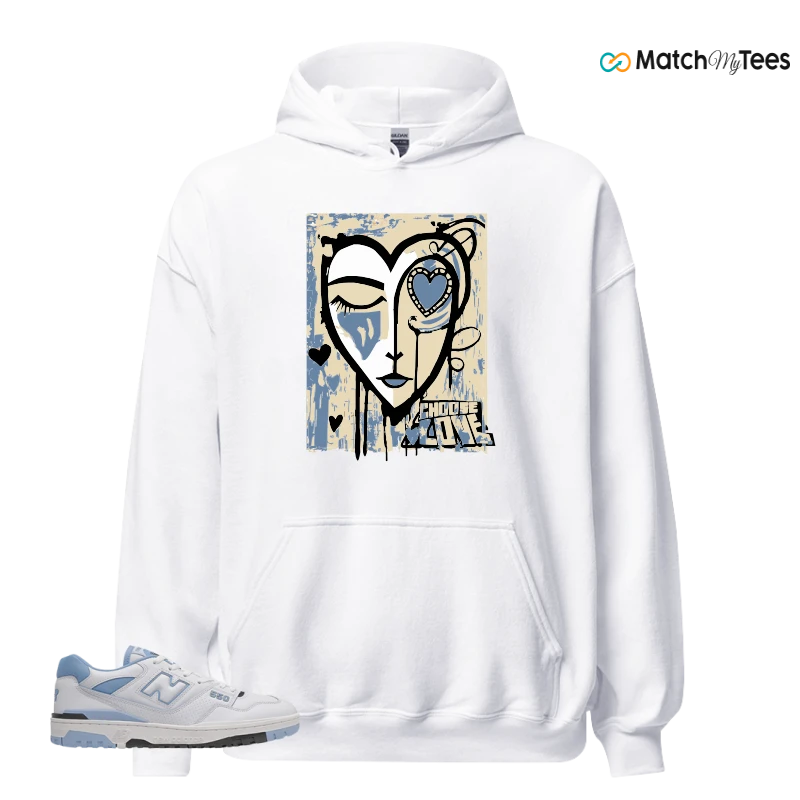 NEW BALANCE 550 CAROLINA BLUE SNEAKER Matching Tees hoodie