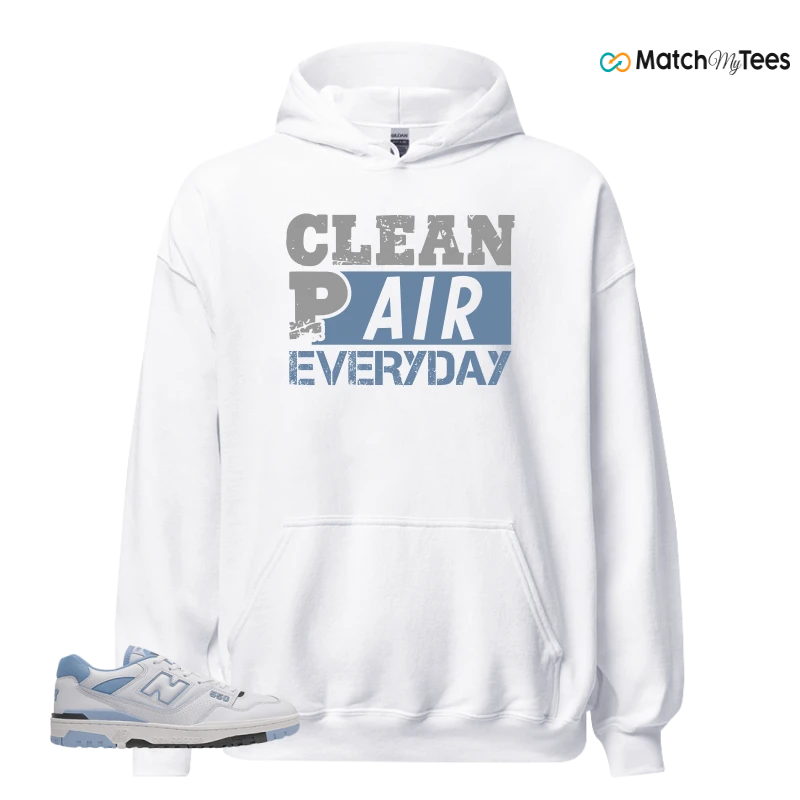 NEW BALANCE 550 CAROLINA BLUE SNEAKER Matching Tees hoodie