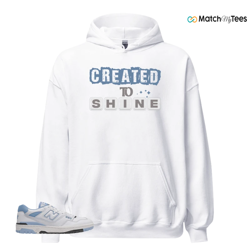 NEW BALANCE 550 CAROLINA BLUE SNEAKER Matching Tees hoodie
