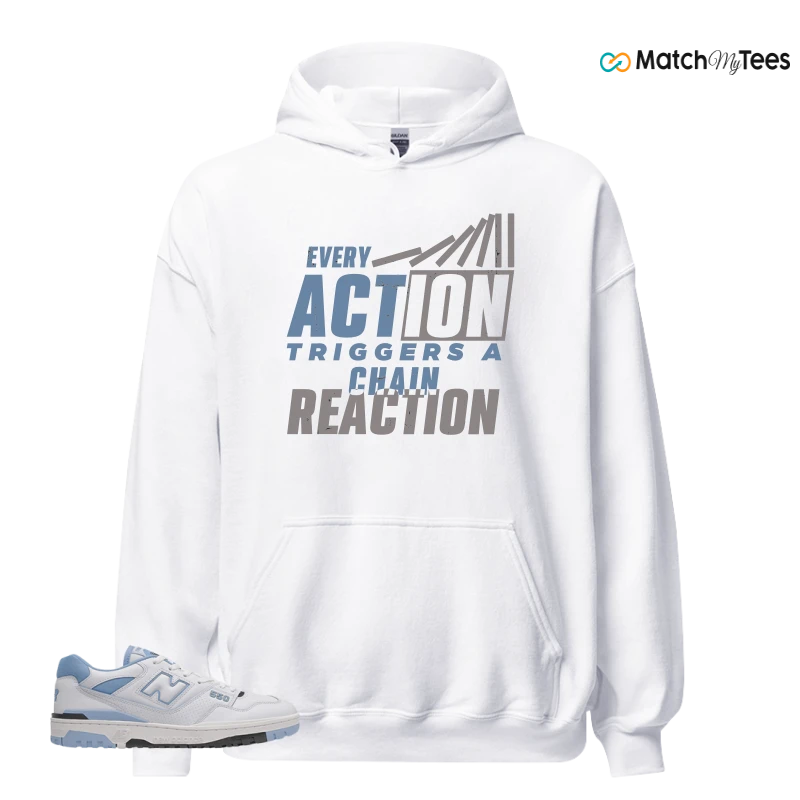 NEW BALANCE 550 CAROLINA BLUE SNEAKER Matching Tees hoodie