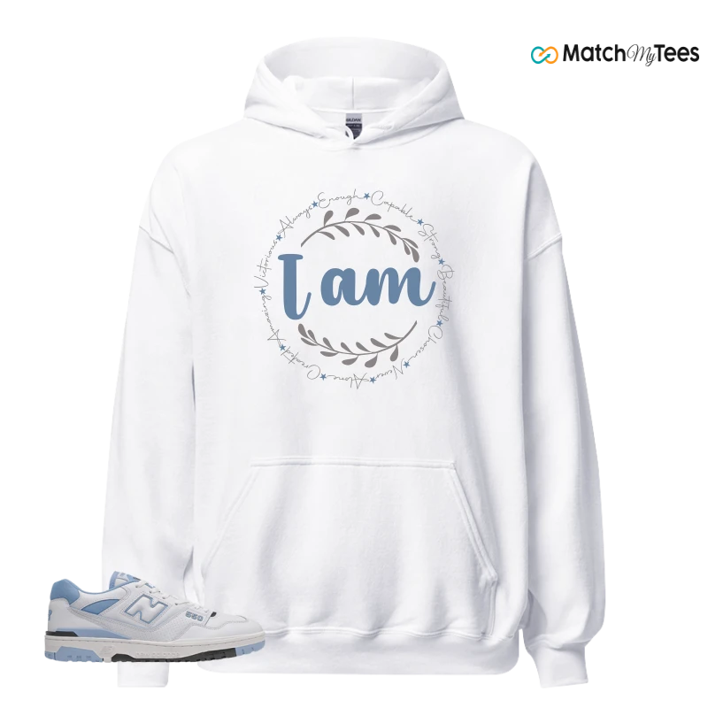 NEW BALANCE 550 CAROLINA BLUE SNEAKER Matching Tees hoodie