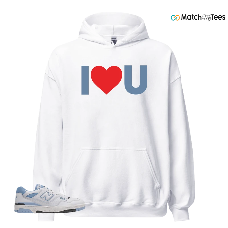 NEW BALANCE 550 CAROLINA BLUE SNEAKER Matching Tees hoodie