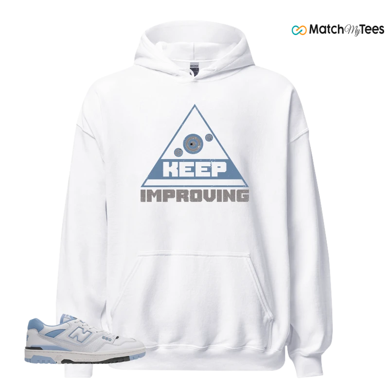 NEW BALANCE 550 CAROLINA BLUE SNEAKER Matching Tees hoodie