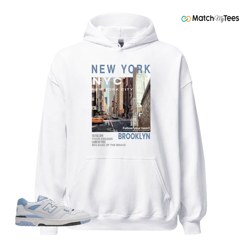NEW BALANCE 550 CAROLINA BLUE SNEAKER Matching Tees hoodie