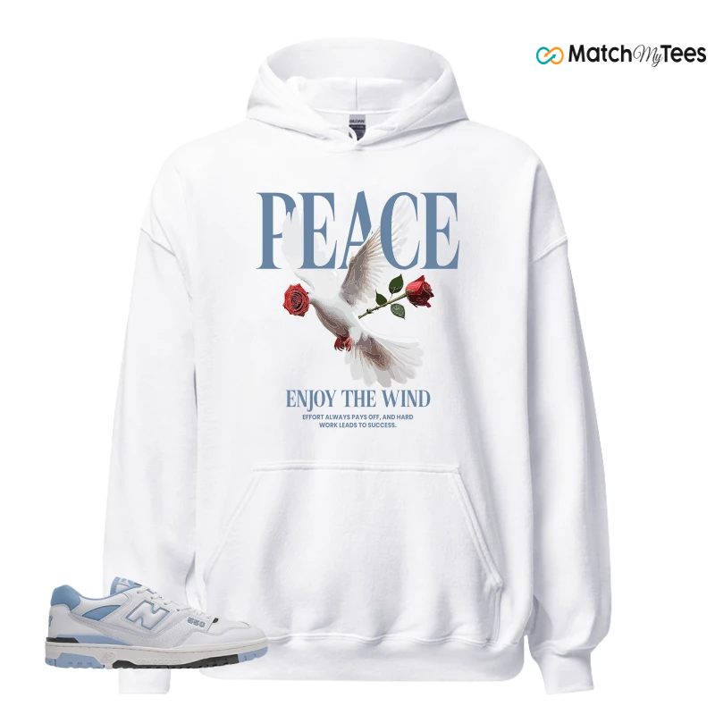 NEW BALANCE 550 CAROLINA BLUE SNEAKER Matching Tees hoodie