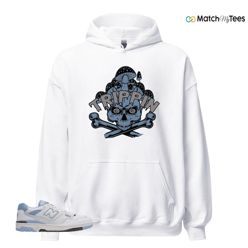 NEW BALANCE 550 CAROLINA BLUE SNEAKER Matching Tees hoodie