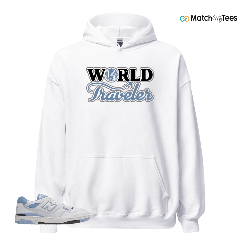 NEW BALANCE 550 CAROLINA BLUE SNEAKER Matching Tees hoodie