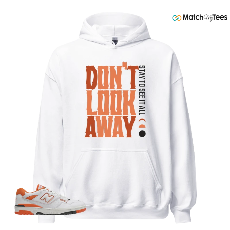 NEW BALANCE 550 IN BURNT ORANGE SNEAKER Matching Tees hoodie