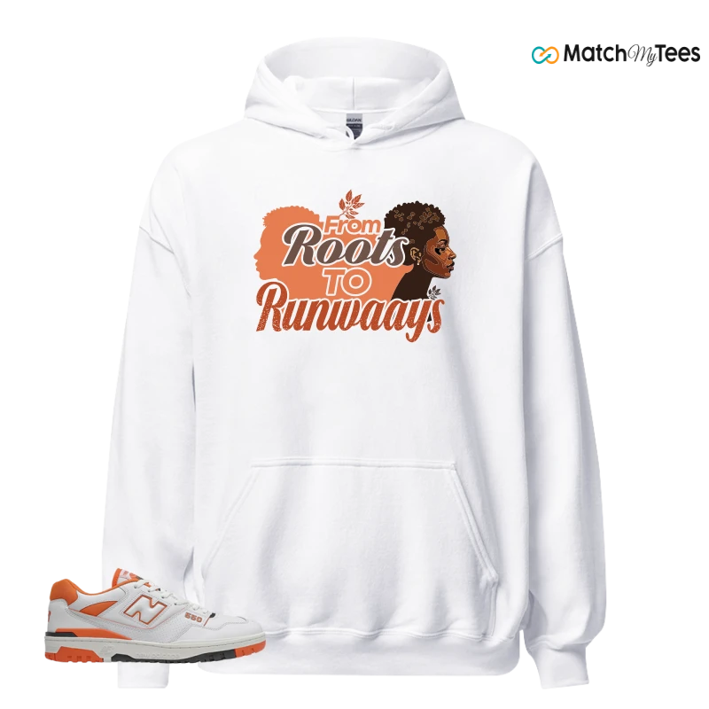 NEW BALANCE 550 IN BURNT ORANGE SNEAKER Matching Tees hoodie