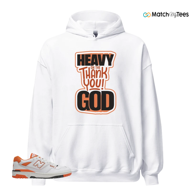 NEW BALANCE 550 IN BURNT ORANGE SNEAKER Matching Tees hoodie