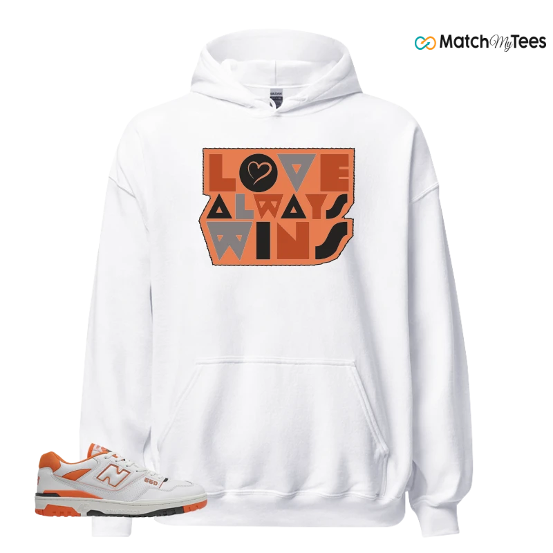 NEW BALANCE 550 IN BURNT ORANGE SNEAKER Matching Tees hoodie
