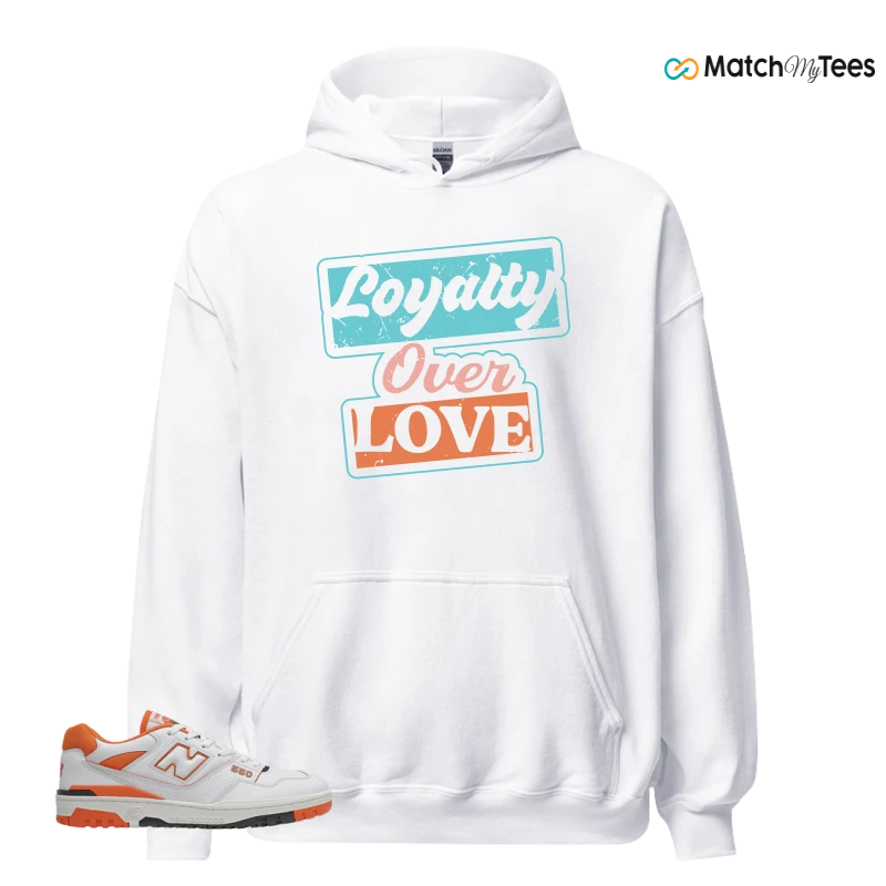 NEW BALANCE 550 IN BURNT ORANGE SNEAKER Matching Tees hoodie