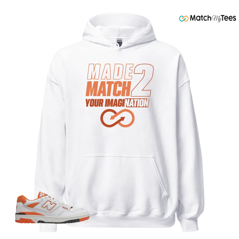 NEW BALANCE 550 IN BURNT ORANGE SNEAKER Matching Tees hoodie