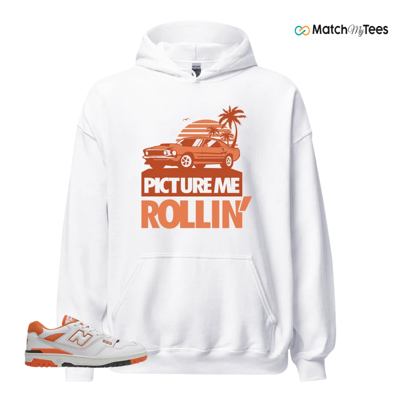 NEW BALANCE 550 IN BURNT ORANGE SNEAKER Matching Tees hoodie