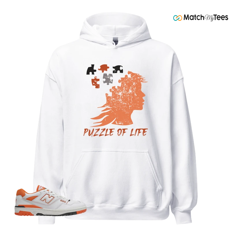 NEW BALANCE 550 IN BURNT ORANGE SNEAKER Matching Tees hoodie