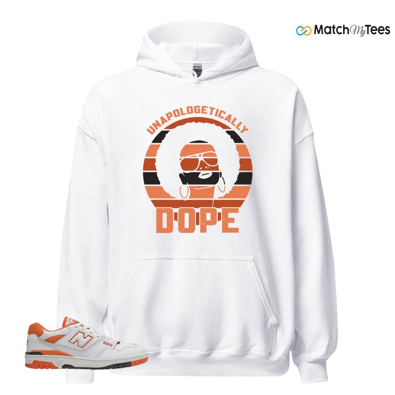 NEW BALANCE 550 IN BURNT ORANGE SNEAKER Matching Tees hoodie