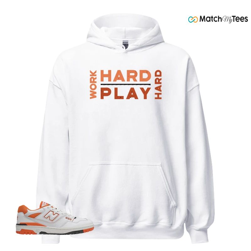 NEW BALANCE 550 IN BURNT ORANGE SNEAKER Matching Tees hoodie