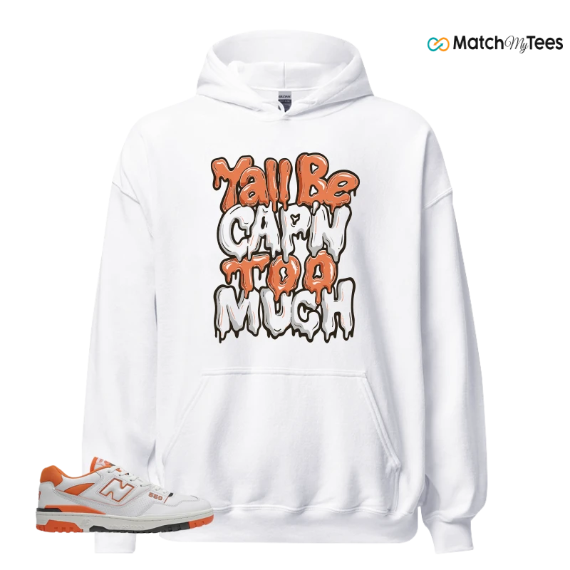 NEW BALANCE 550 IN BURNT ORANGE SNEAKER Matching Tees hoodie