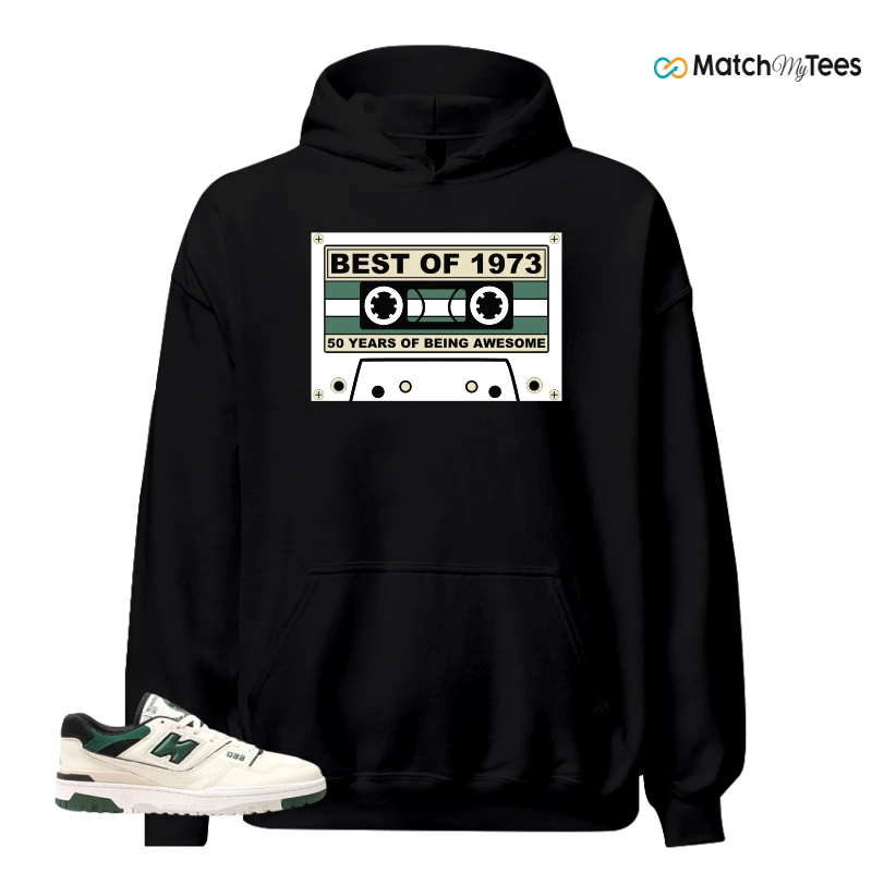 NEW BALANCE 550 SEA SALT PINE GREEN SNEAKER Matching Tees hoodie