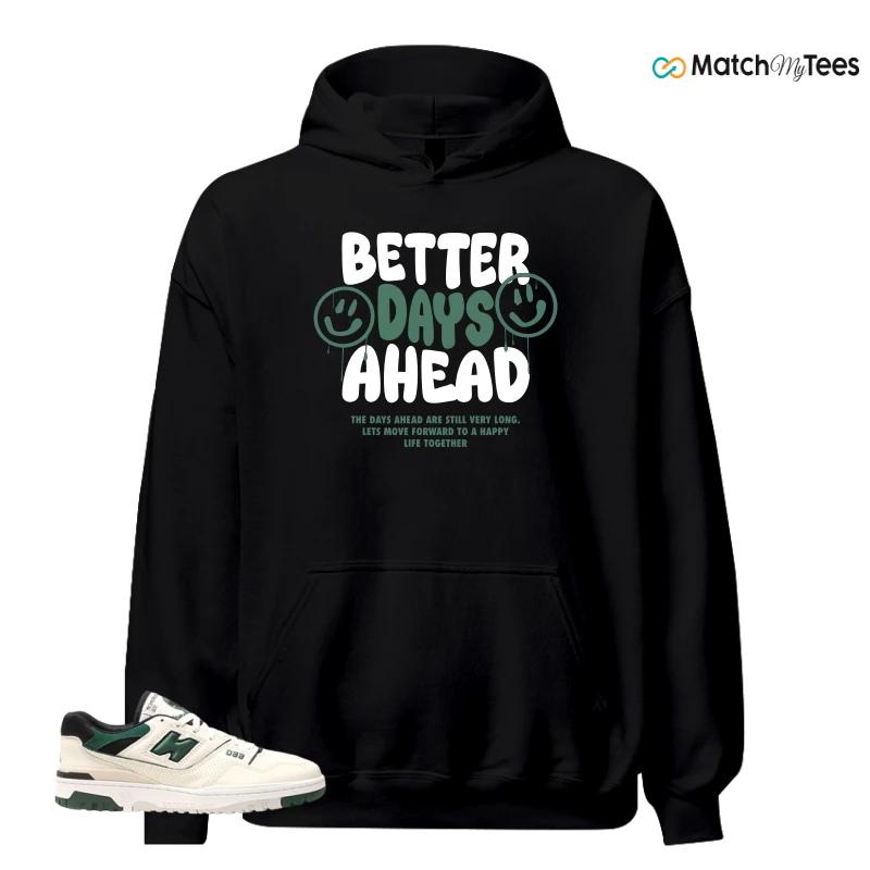 NEW BALANCE 550 SEA SALT PINE GREEN SNEAKER Matching Tees hoodie