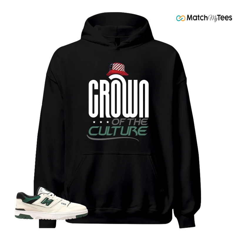NEW BALANCE 550 SEA SALT PINE GREEN SNEAKER Matching Tees hoodie