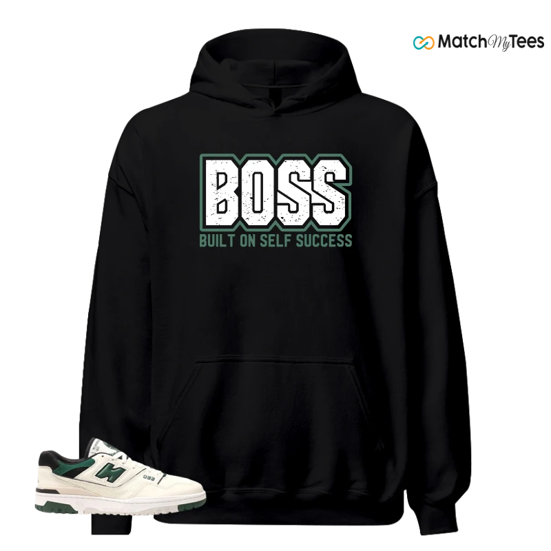 NEW BALANCE 550 SEA SALT PINE GREEN SNEAKER Matching Tees hoodie