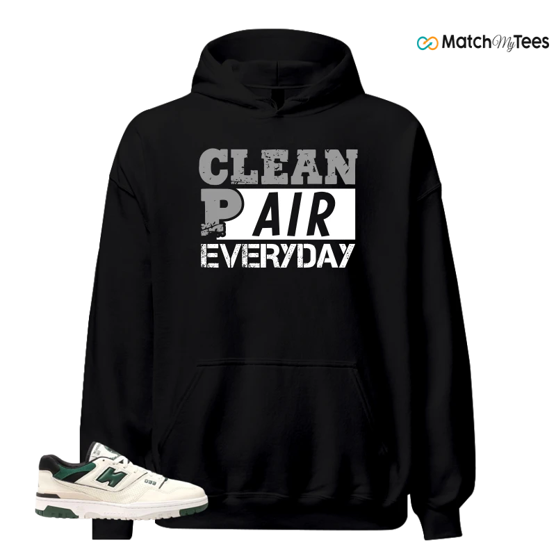NEW BALANCE 550 SEA SALT PINE GREEN SNEAKER Matching Tees Hoodie for Men