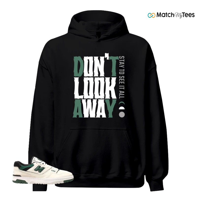NEW BALANCE 550 SEA SALT PINE GREEN SNEAKER Matching Tees hoodie
