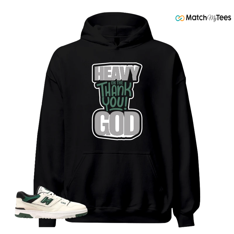 NEW BALANCE 550 SEA SALT PINE GREEN SNEAKER Matching Tees hoodie