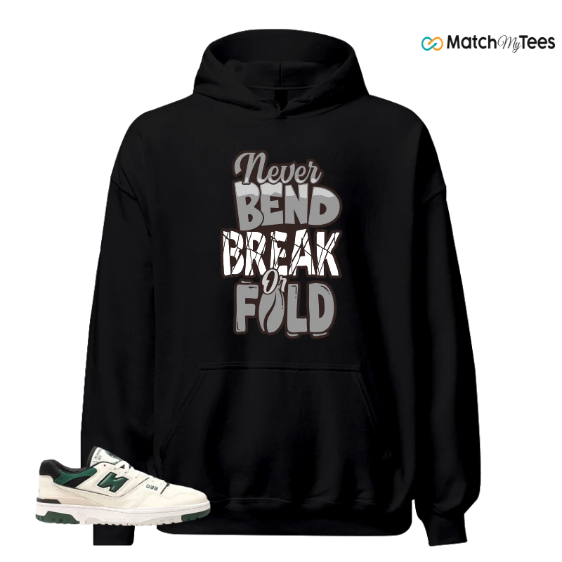 NEW BALANCE 550 SEA SALT PINE GREEN SNEAKER Matching Tees hoodie