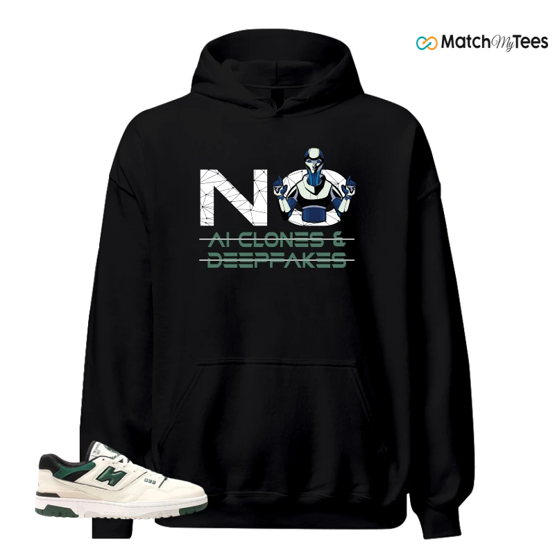 NEW BALANCE 550 SEA SALT PINE GREEN SNEAKER Matching Tees hoodie