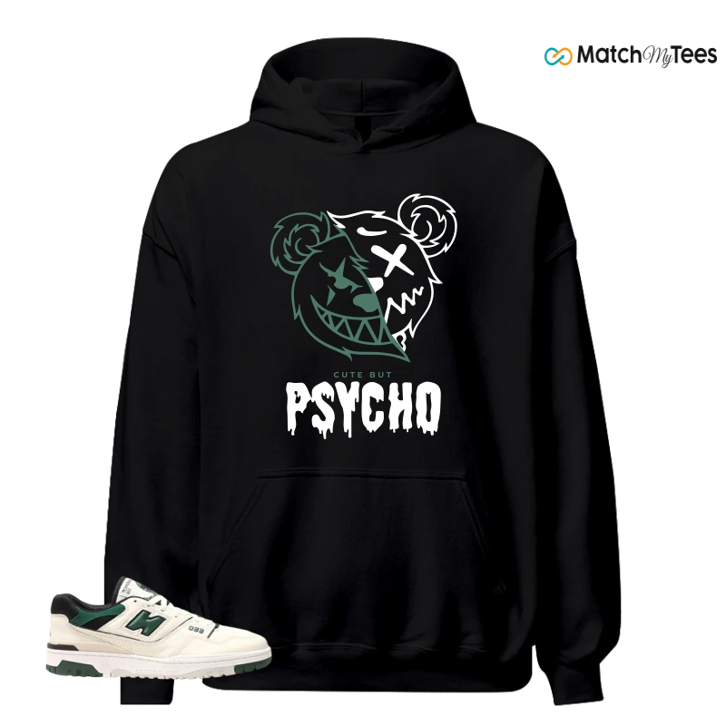 NEW BALANCE 550 SEA SALT PINE GREEN SNEAKER Matching Tees hoodie