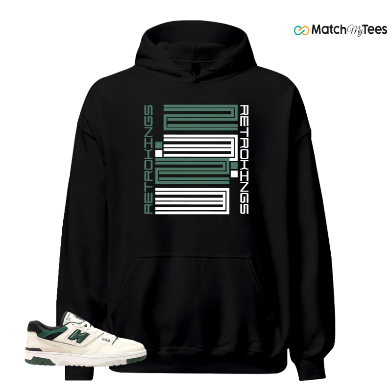 NEW BALANCE 550 SEA SALT PINE GREEN SNEAKER Matching Tees hoodie