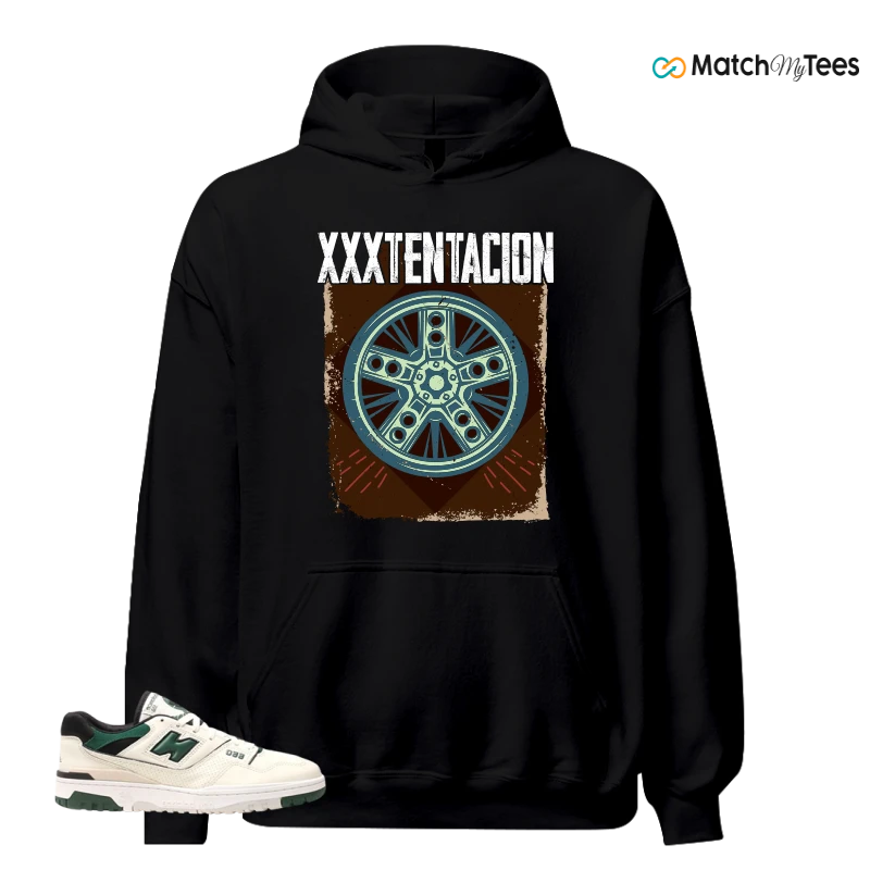 NEW BALANCE 550 SEA SALT PINE GREEN SNEAKER Matching Tees hoodie