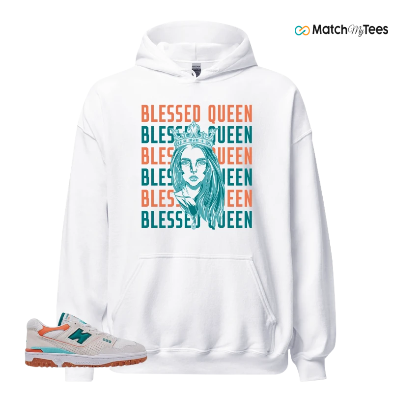 NEW BALANCE 550 SEA SALT VERDIGRIS (WOMEN'S) SNEAKER Matching Tees hoodie