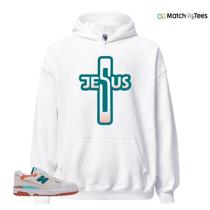 NEW BALANCE 550 SEA SALT VERDIGRIS (WOMEN'S) SNEAKER Matching Tees hoodie