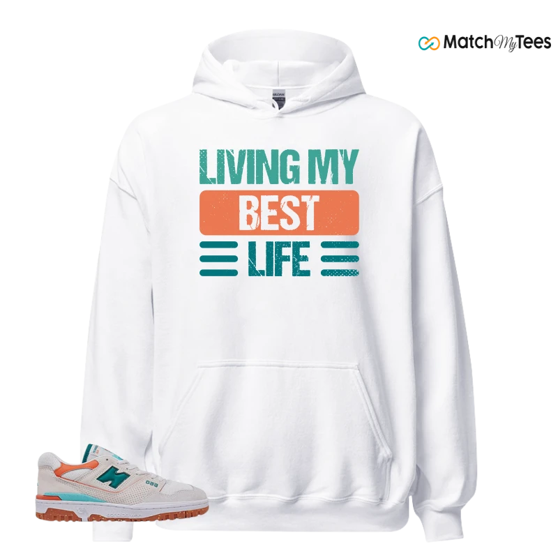 NEW BALANCE 550 SEA SALT VERDIGRIS (WOMEN'S) SNEAKER Matching Tees hoodie