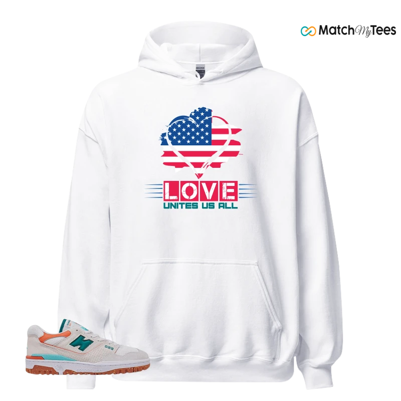 NEW BALANCE 550 SEA SALT VERDIGRIS (WOMEN'S) SNEAKER Matching Tees hoodie