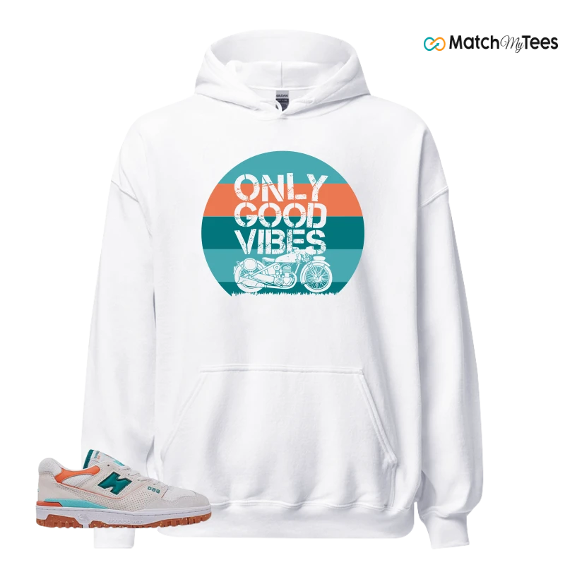 NEW BALANCE 550 SEA SALT VERDIGRIS (WOMEN'S) SNEAKER Matching Tees hoodie